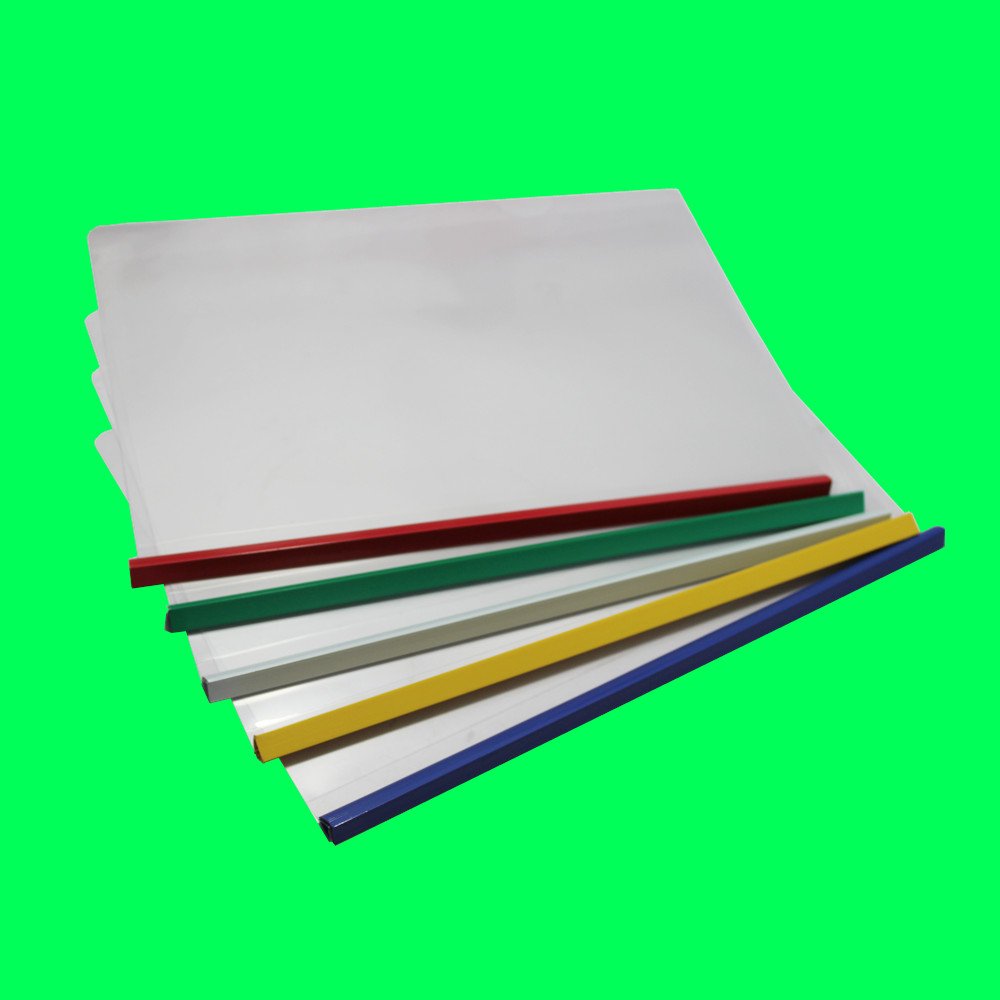 flando 孚蓝得 透明a4 抽杆夹a4拉杆夹 简历夹 装订厚度-混搭5色 6.